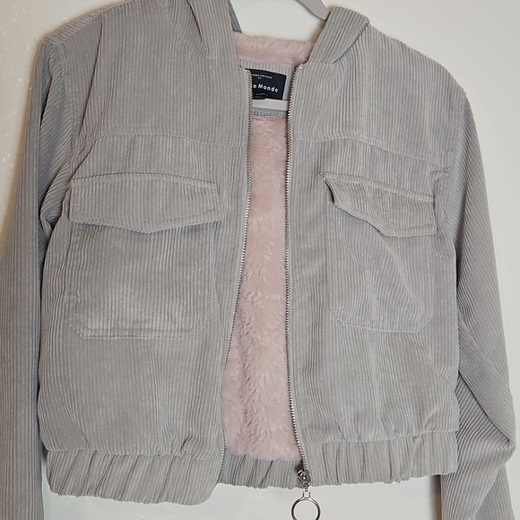 Haute Monde Soft Pink and Gray Jacket - Picture 7 of 7